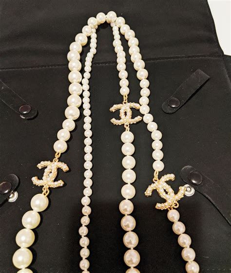 chanel alphabet necklace|chanel pearl necklace for sale.